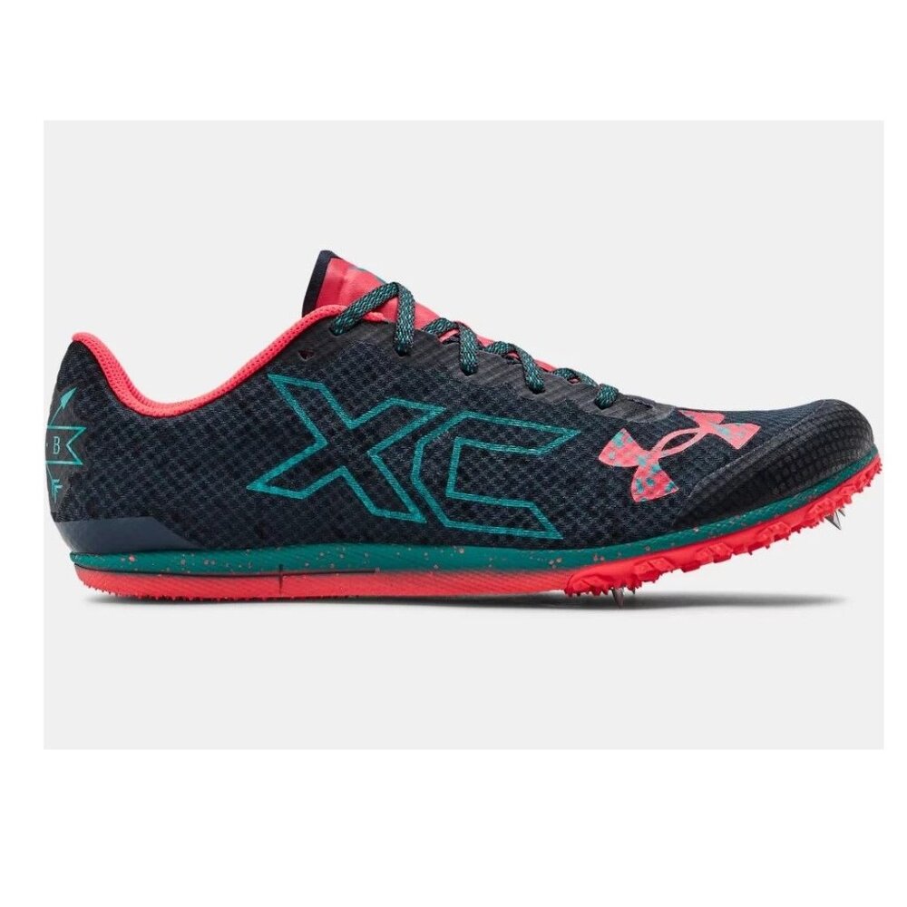 New Men's Under Armour Brigade XC Low Track Running Spikes Size 9